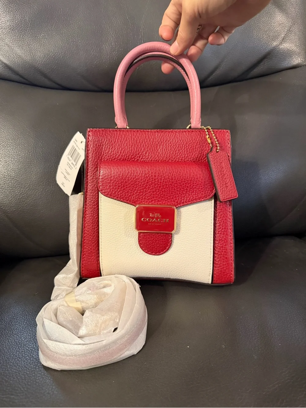 NWT Coach Mini Pepper Crossbody Bag